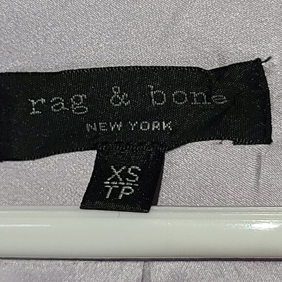 Rag‎ & Bone Victor Silk Wrap Blouse Lilac Size XS High Low Hemline - Picture 7 of 12